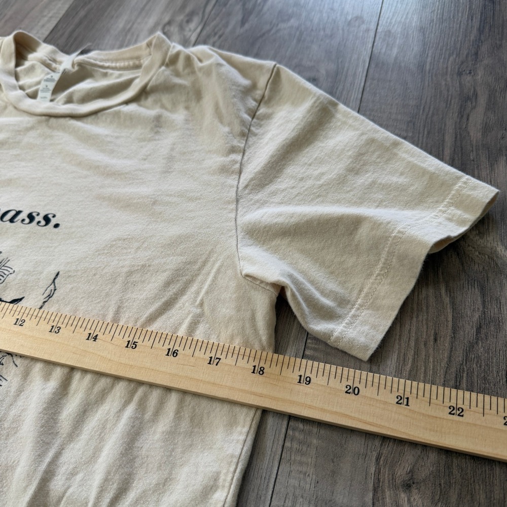 It'll Pass Fox Graphic TShirt Tee Indie Cottagecore Bella Canvas Natural Medium - Picture 7 of 8